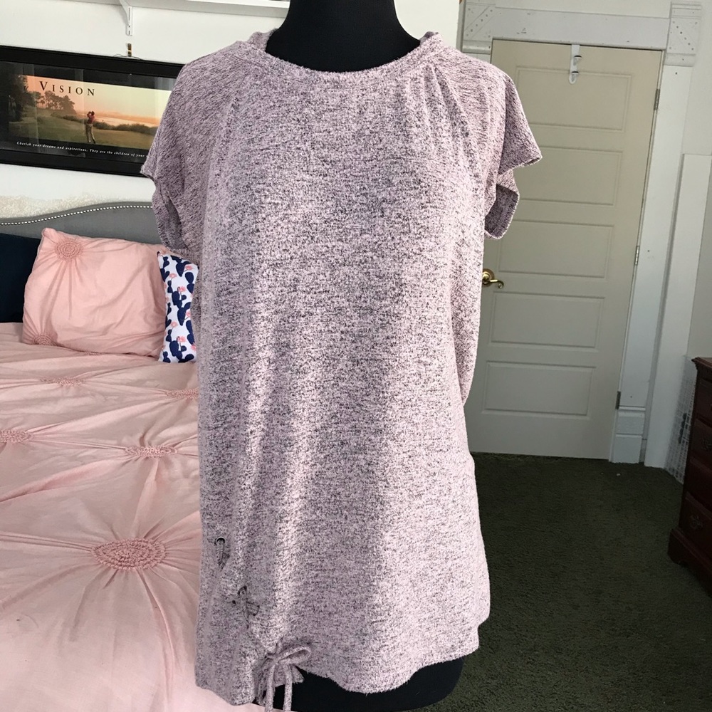 Maurices Purple T-Shirt Hoodie